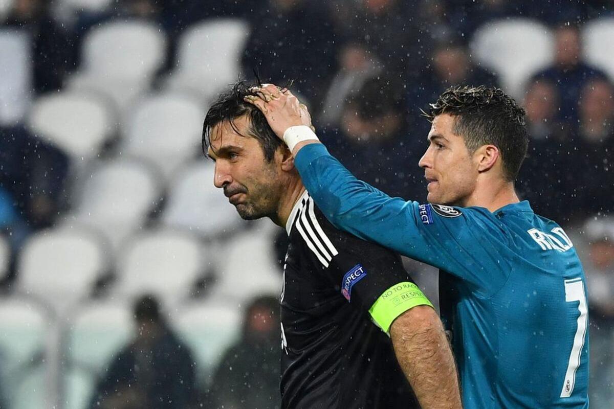 GALERIA | Lo que usted no vio entre Gianluigi Buffon y Cristiano Ronaldo
