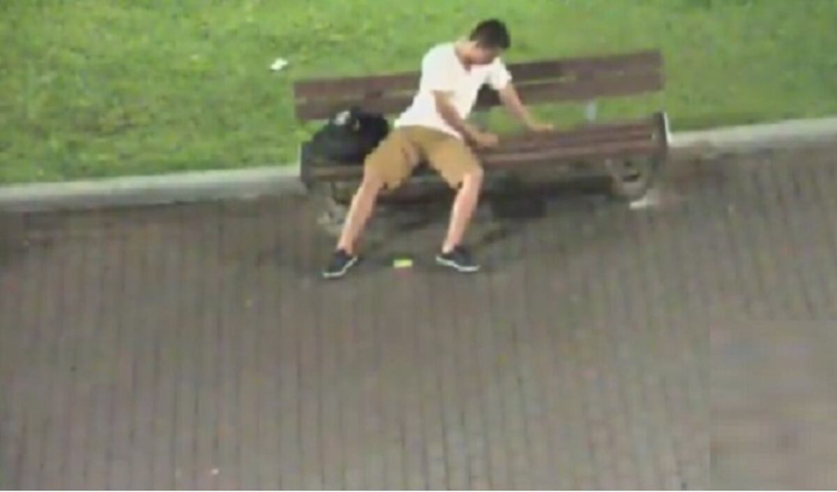 Cámaras municipales captan una vez más a un panameño afeando a Panamá