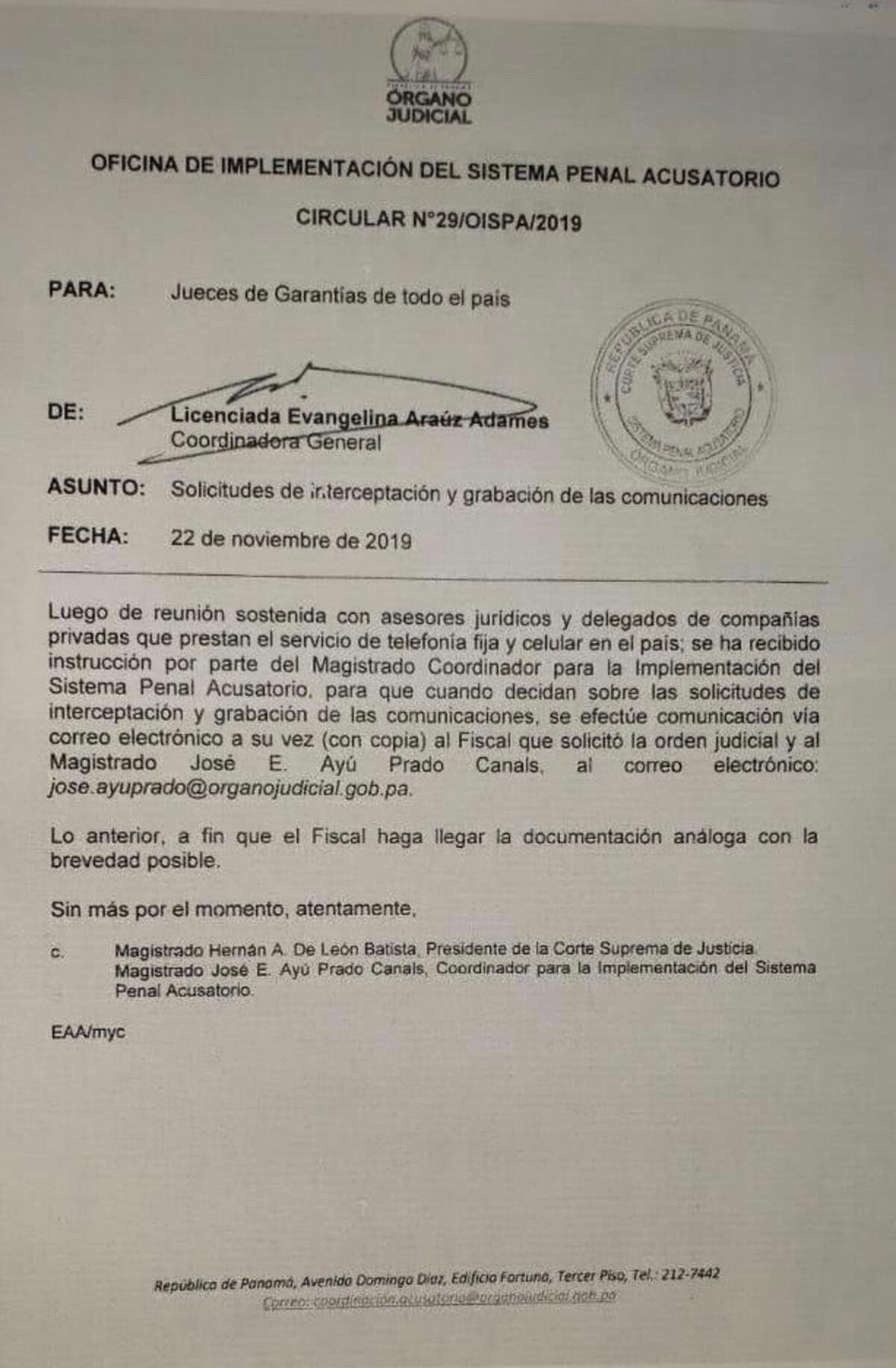 Dan orden a los jueces del Sistema Penal Acusatorio. Chequeen de qué se trata