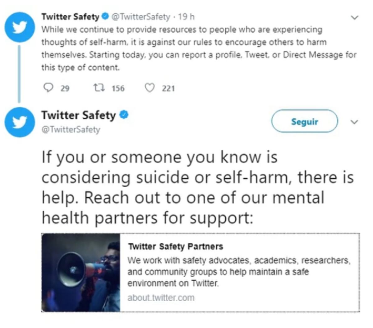 Twitter habilitó un herramienta para alertar sobre conductas suicidas