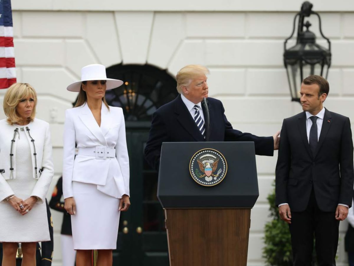 ¡Encerrada! Así revela la mujer del mandatario francés la vida de Melania Trump
