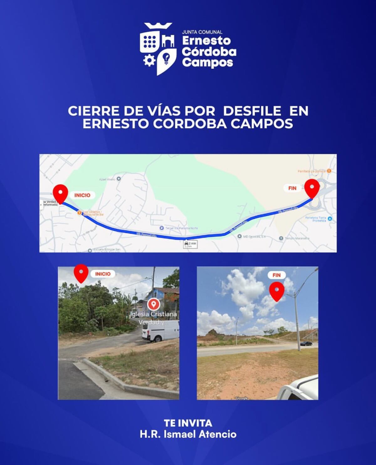 Desfile patrio en Panamá Norte: cierre total del corredor de los pobres este domingo