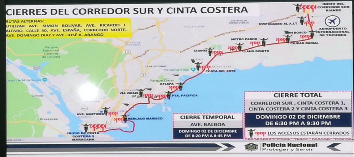 Nuevo horario de oficinas y hay cierre de vías por visita de presidente chino