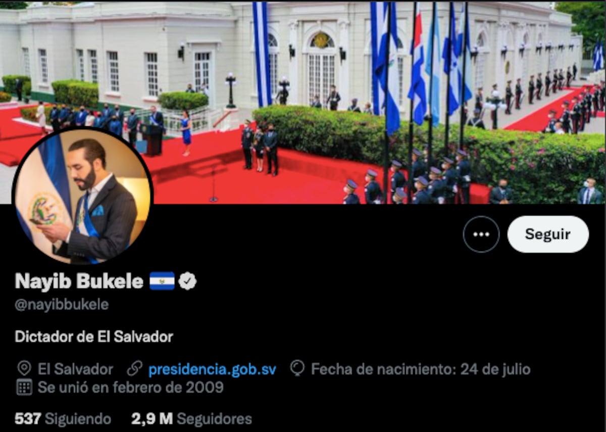 ¿Hackeo? Nayib Bukele se describe como el ‘dictador de El Salvador’ en su cuenta de Twitter