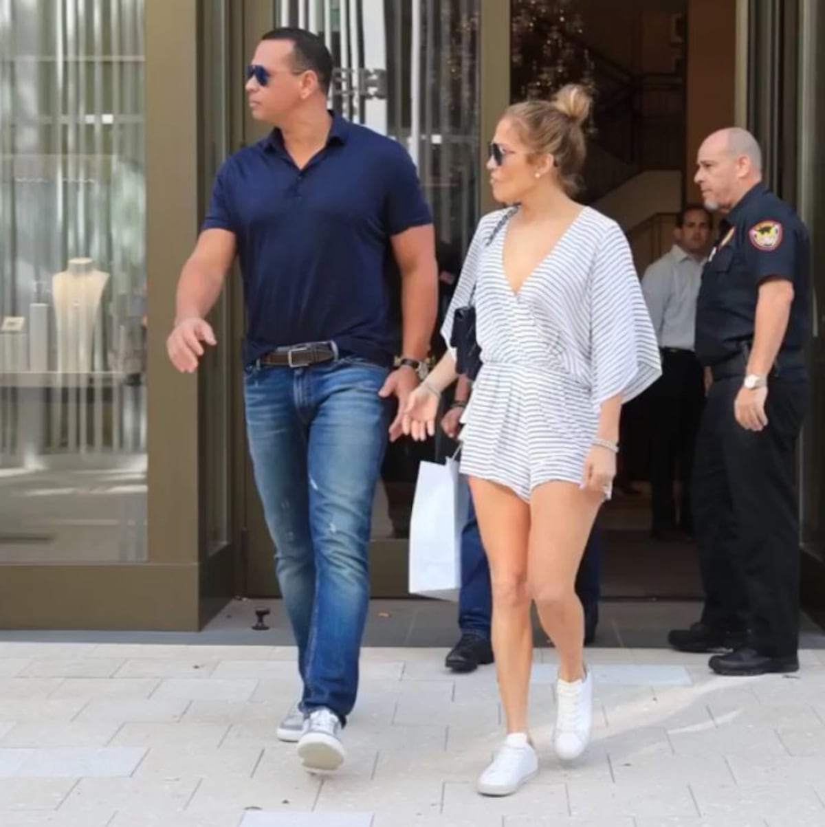 ¡No es photoshop! Eddy Vásquez hizo de paparazzi con JLo y Alex Rodríguez