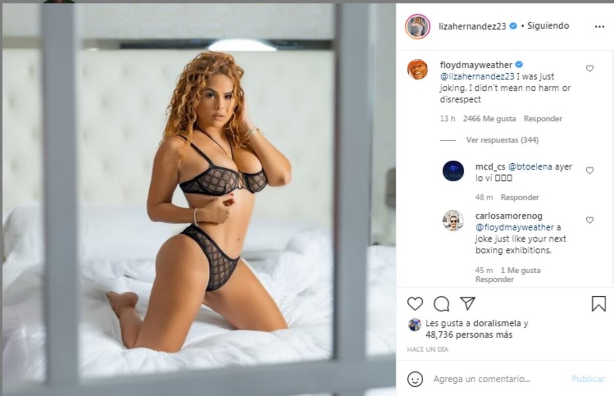 Liza Hernández y Floyd Mayweather vuelven a revolucionar las redes