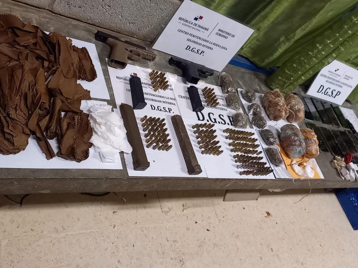 Más armas y municiones fueron incautadas en el Centro Penitenciario la Nueva Joya