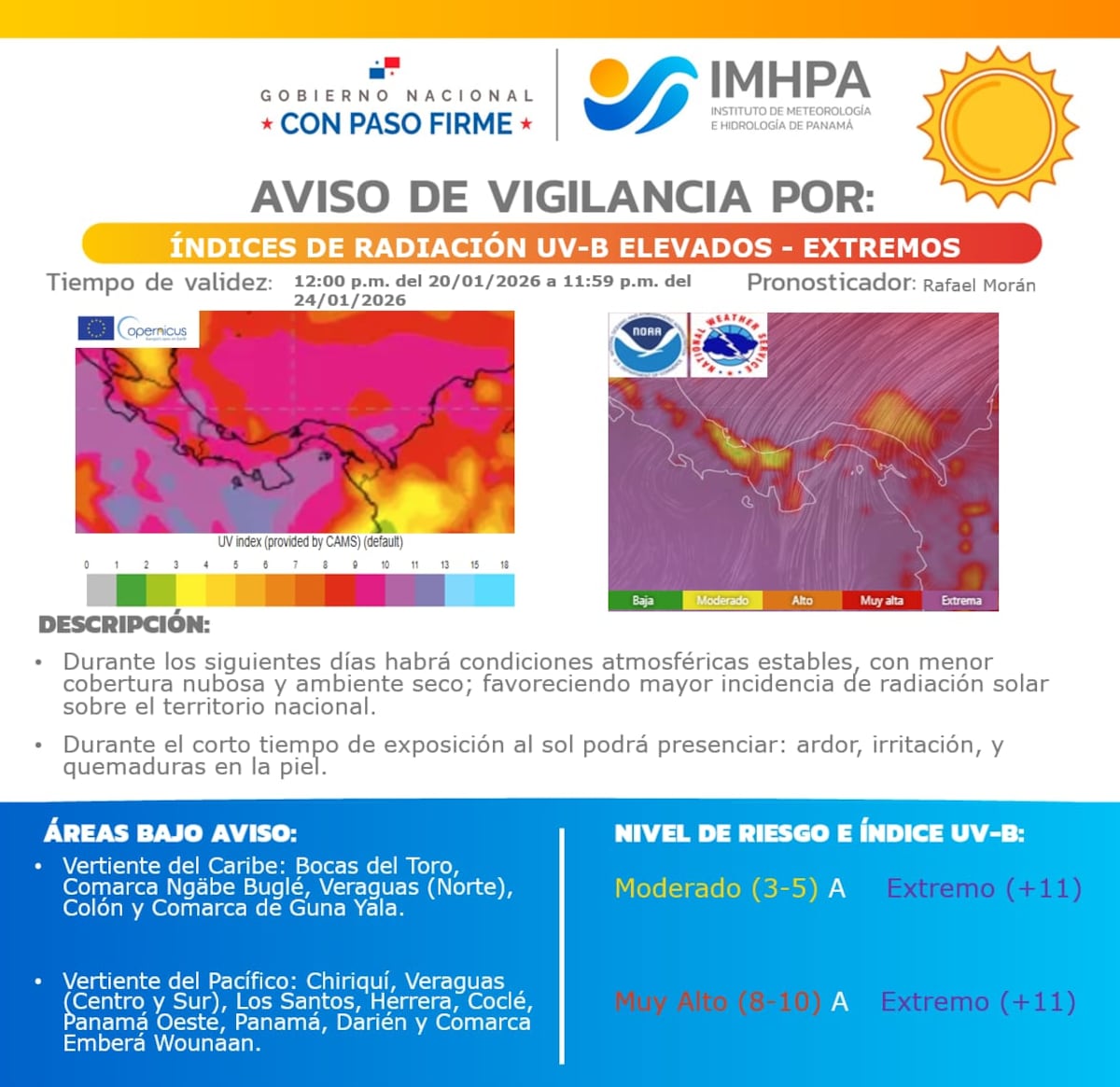 El sol castiga: UV extremo y riesgo de incendios encienden las alertas