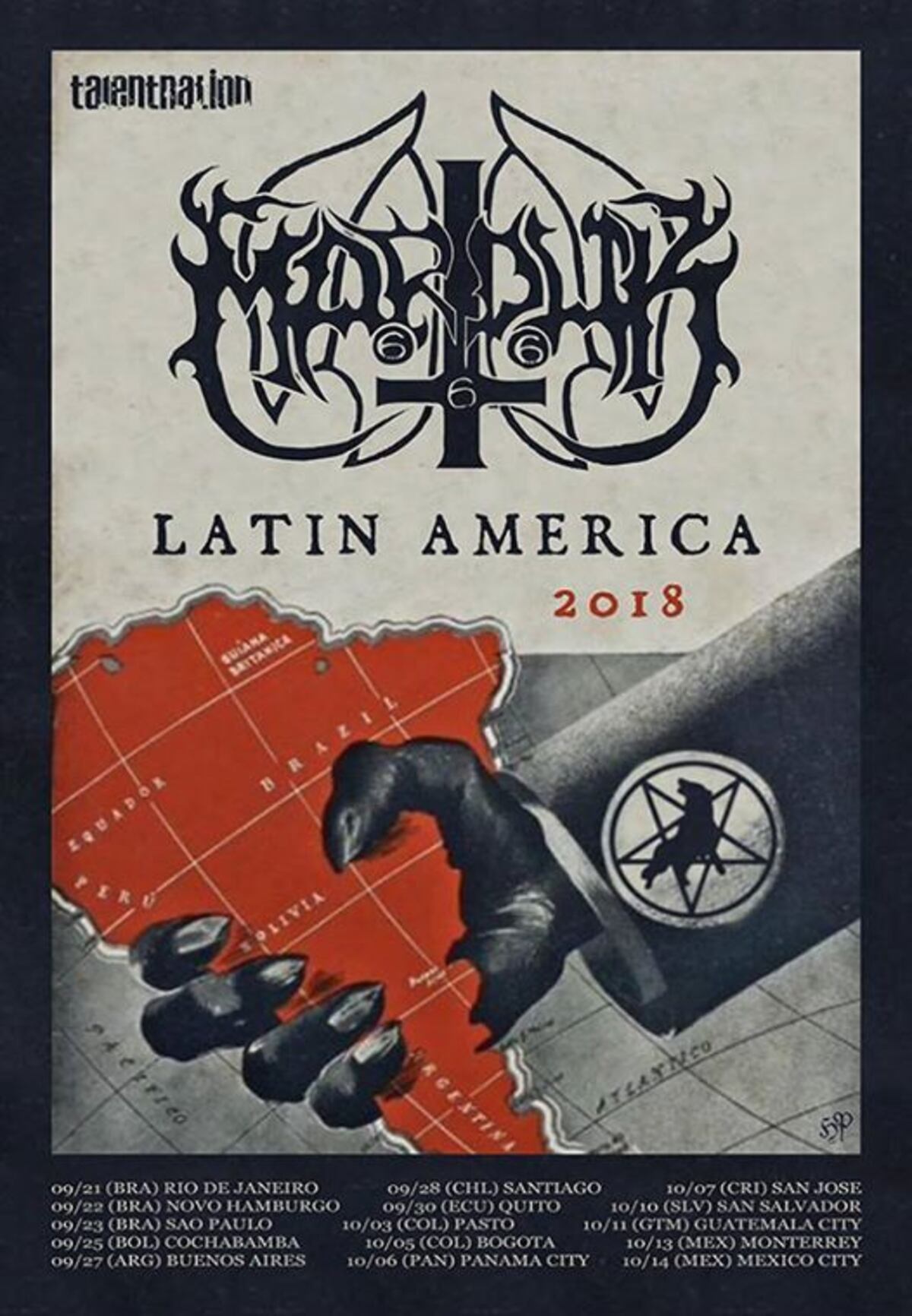 El polémico concierto de la banda satánica Marduk se canceló en Panamá