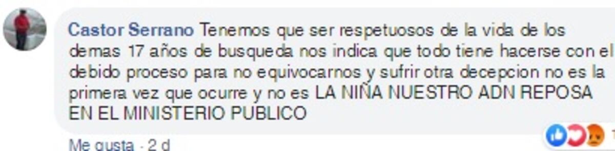 Padres de Mónica Serrano aceptan colaborar con la investigación