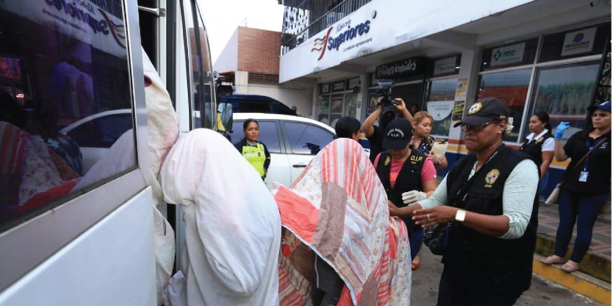 Hasta una menor de edad africana. Liberan a 50 víctimas de trata en Panamá