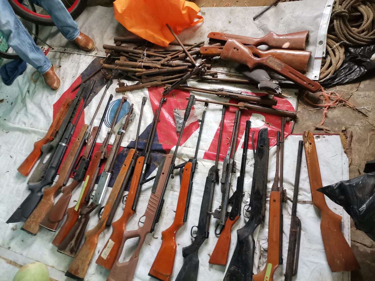 Aprenden a ciudadano con una cantidad de armas de fuego en Monagrillo