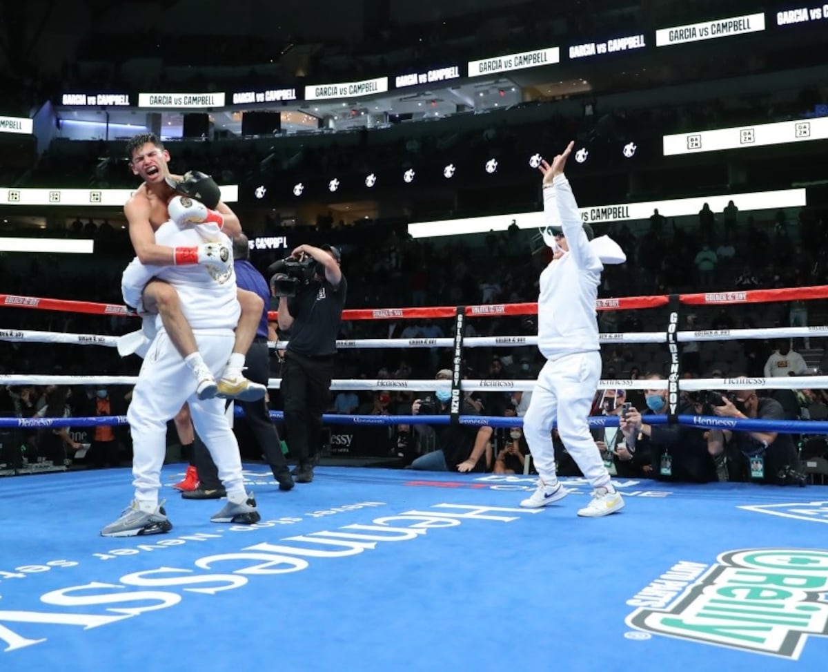 García se lució ante Campbell y pide a Gervonta Davis