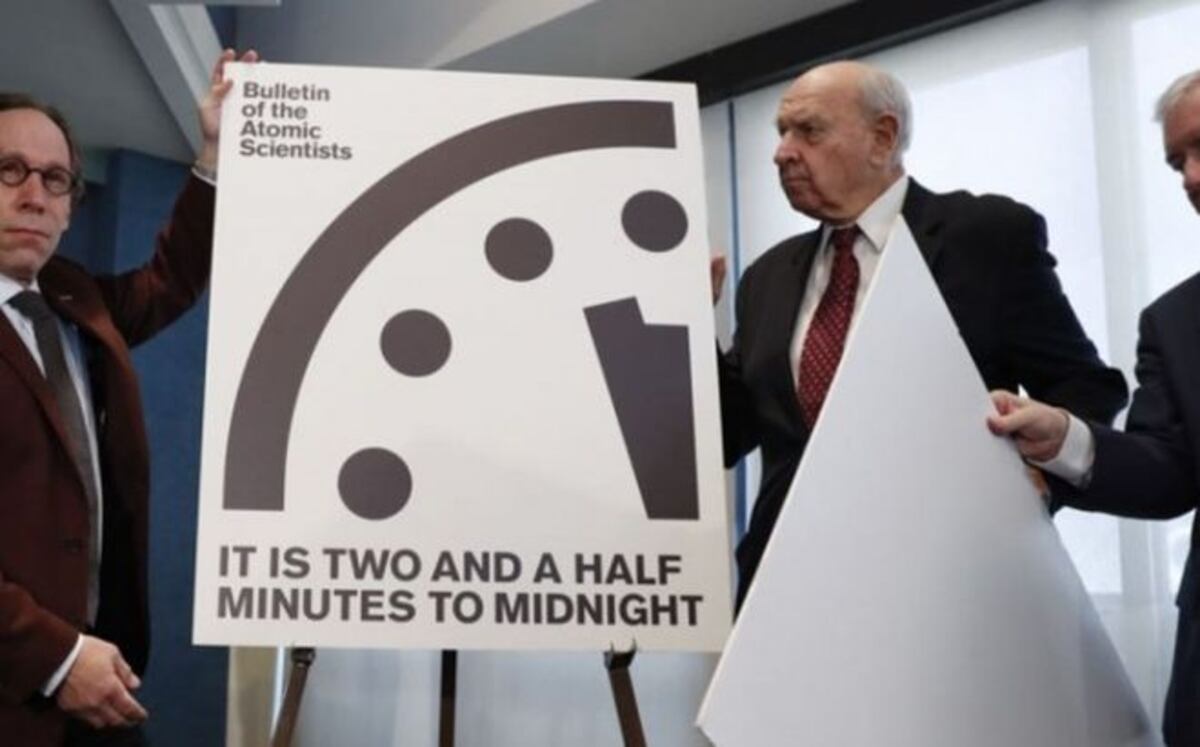 Reloj del Apocalipsis está a 2 minutos del fin del mundo