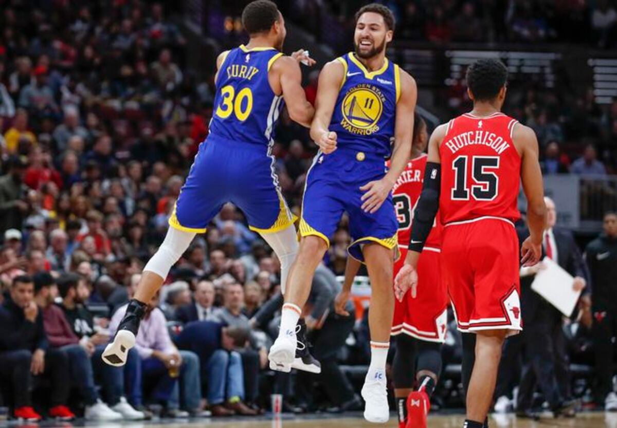14 triples. Récord histórico hizo un jugador de los Warriors Golden State  