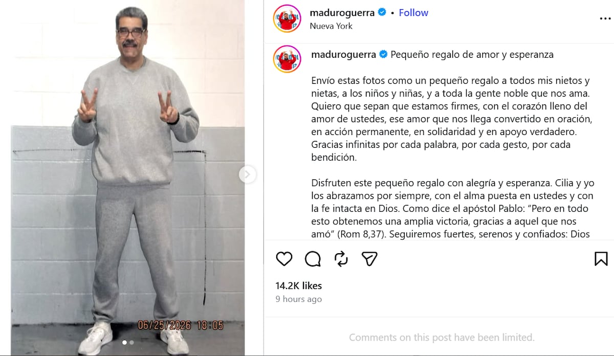 Nicolás Maduro, expresidente de Venezuela reaparece en supuestas fotos inéditas desde prisión en Nueva York