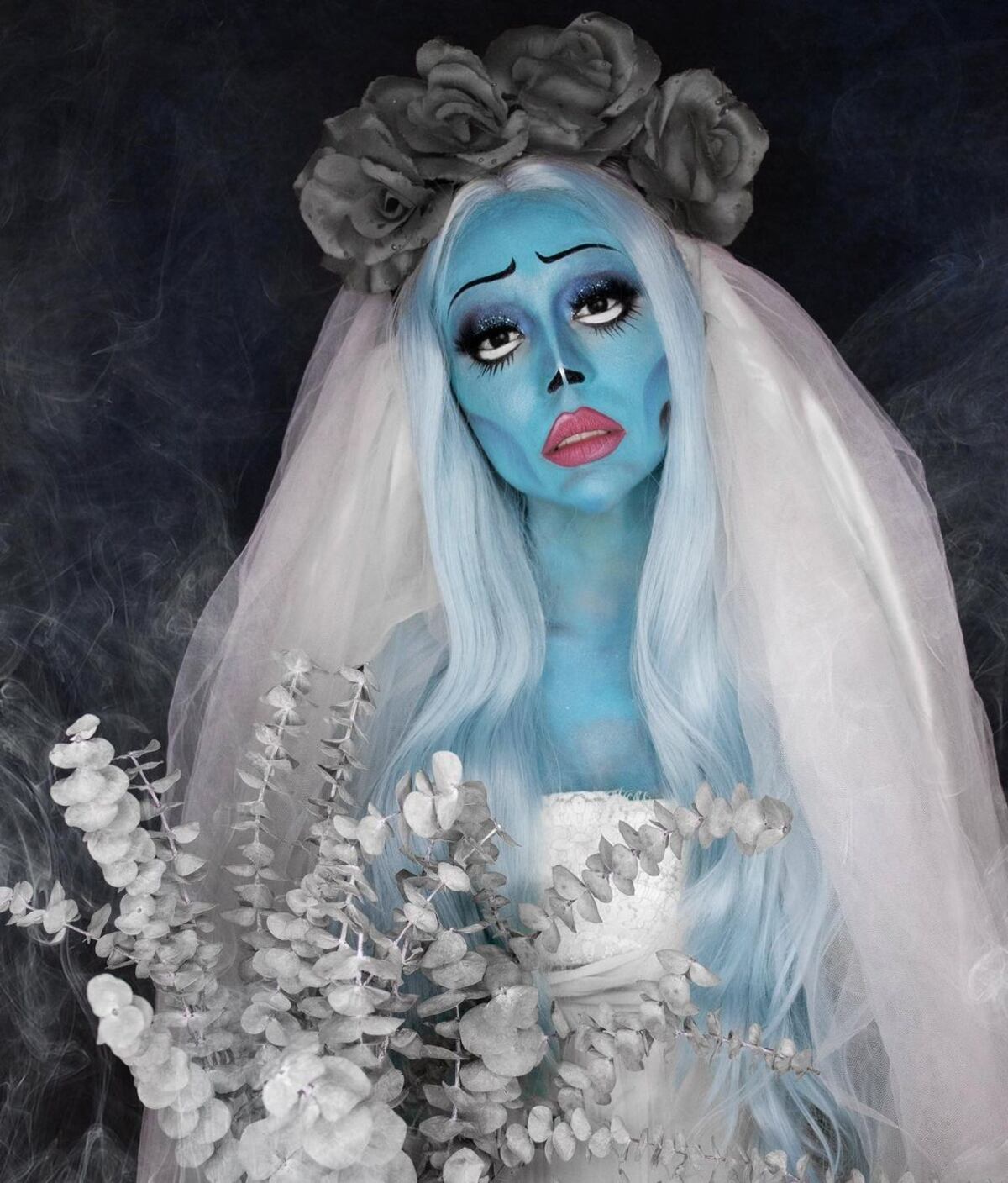 La sensación en redes. Clarissa Ábrego quedó realmente horripilante y de infarto para halloween +Video