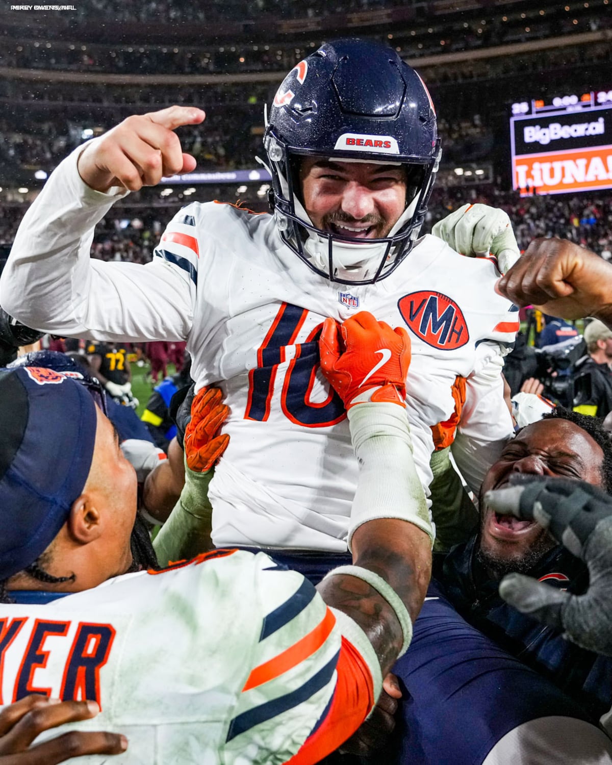 Chicago Bears no perdona: segunda remontada seguida e igualan récord histórico de 1926