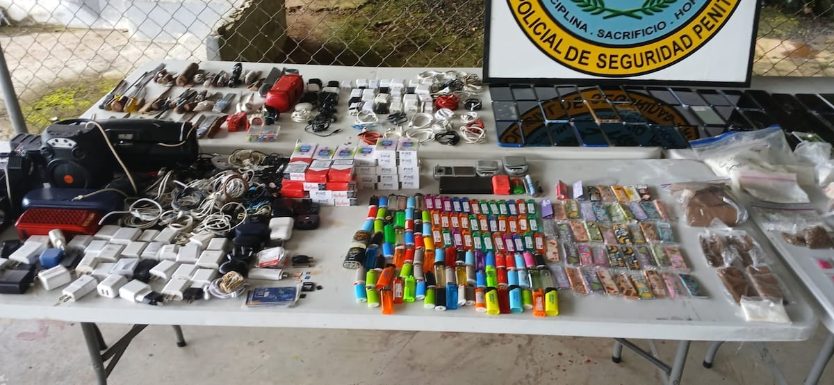 Llego el Armagedón: Decomisan objetos prohibidos en la cárcel El Renacer