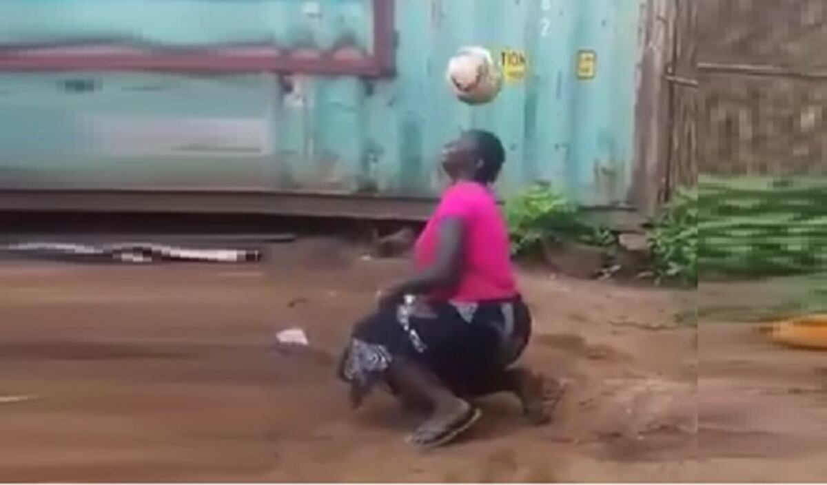 Viral. Esta africana con sus dotes de futbolista sorprende hasta a Donald Trump