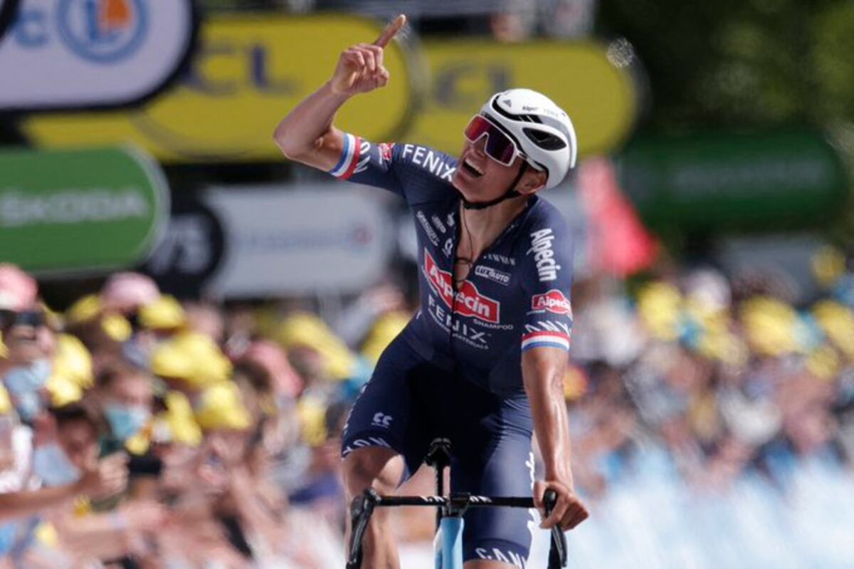 Mathieu van der Poel gana segunda etapa del Tour de Francia
