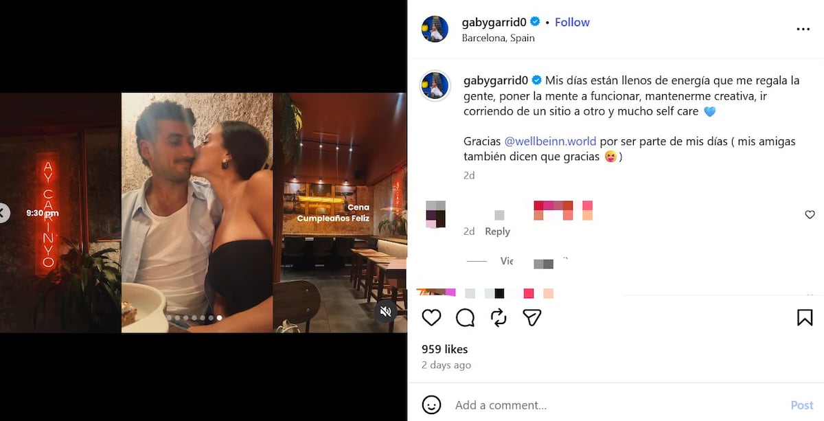 ¡Hay nuevo galán! Gaby Garrido presume su romance desde España y responde: ‘¿Y si no me quiero casar?’