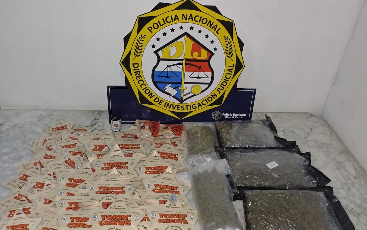¡Gomitas con truco! Detectan presunta droga en paquete ‘sorpresa’ de courier en Albrook