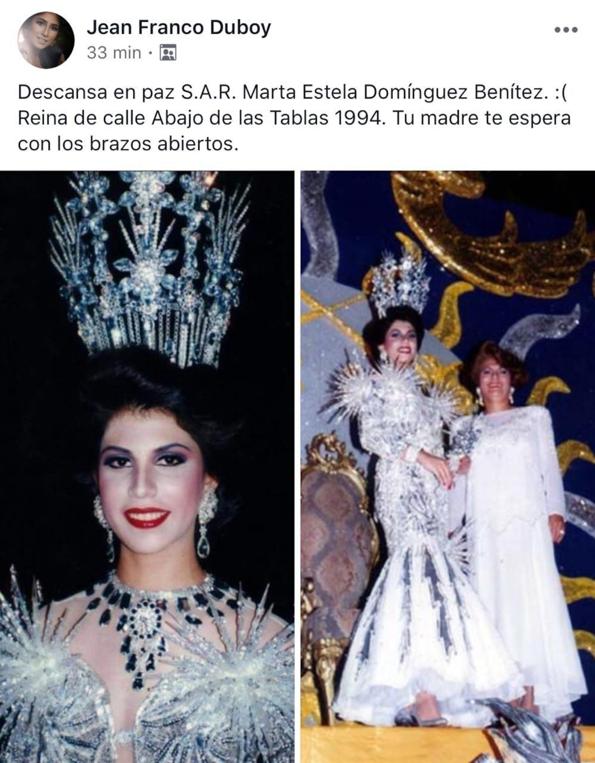 El cáncer se llevó a una reina de Calle Abajo. Hoy la despidieron