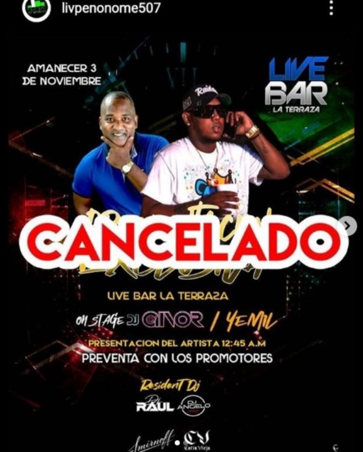 Cancelan eventos de Yemil para halloween y fiestas patrias