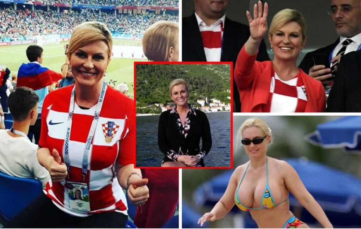 La presidenta de Croacia: su euforia en el vestuario y curiosidades de su viaje