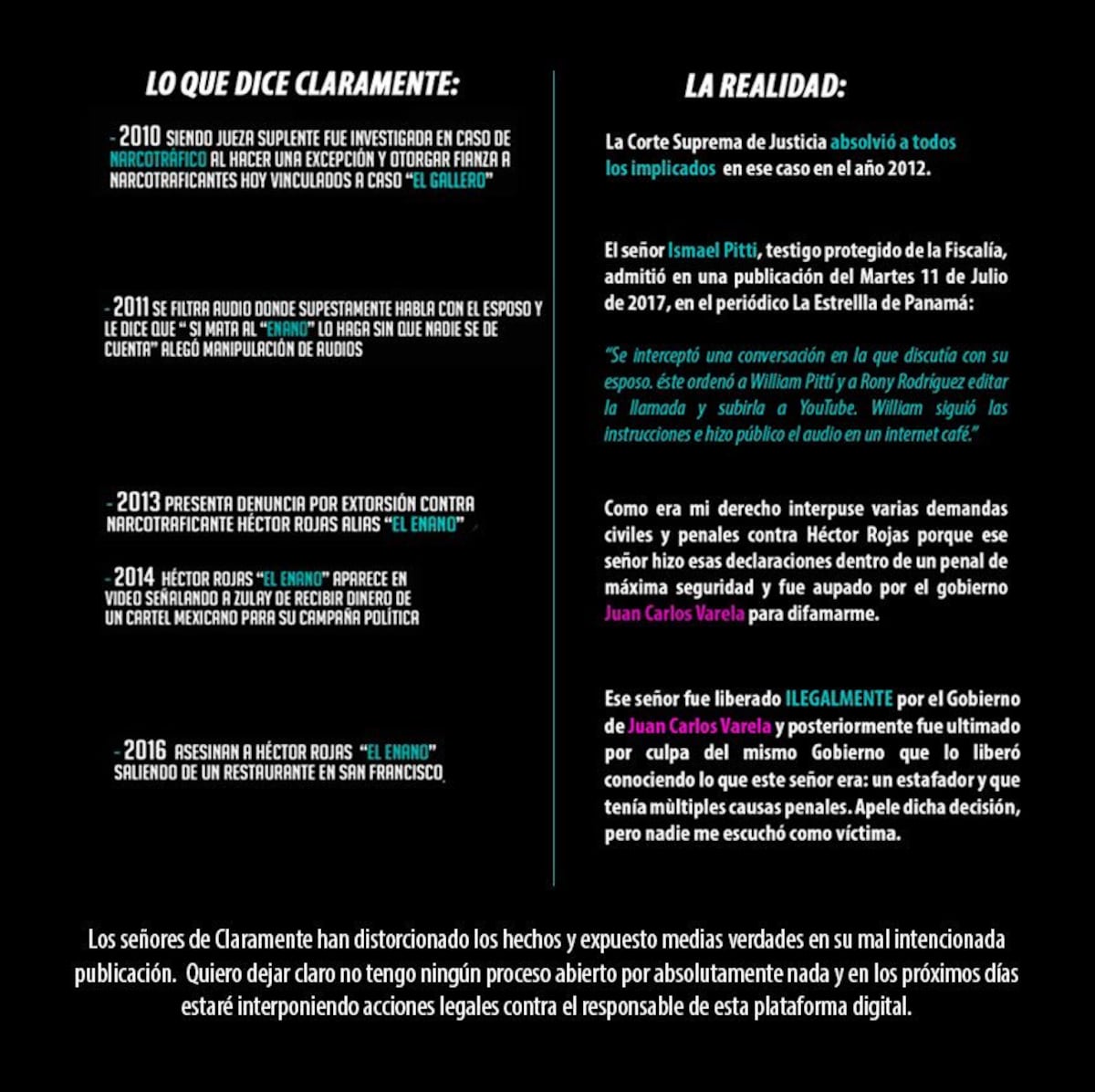 Fueeeerte. ’Salió huyendo, Zulay. No aguantó las cuatro verdades”, asegura Alvin Weeden 