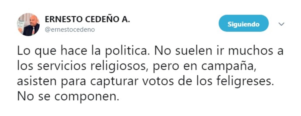 Lo que hace la política.Candidatos en Culto de Unción con pastor Álvarez