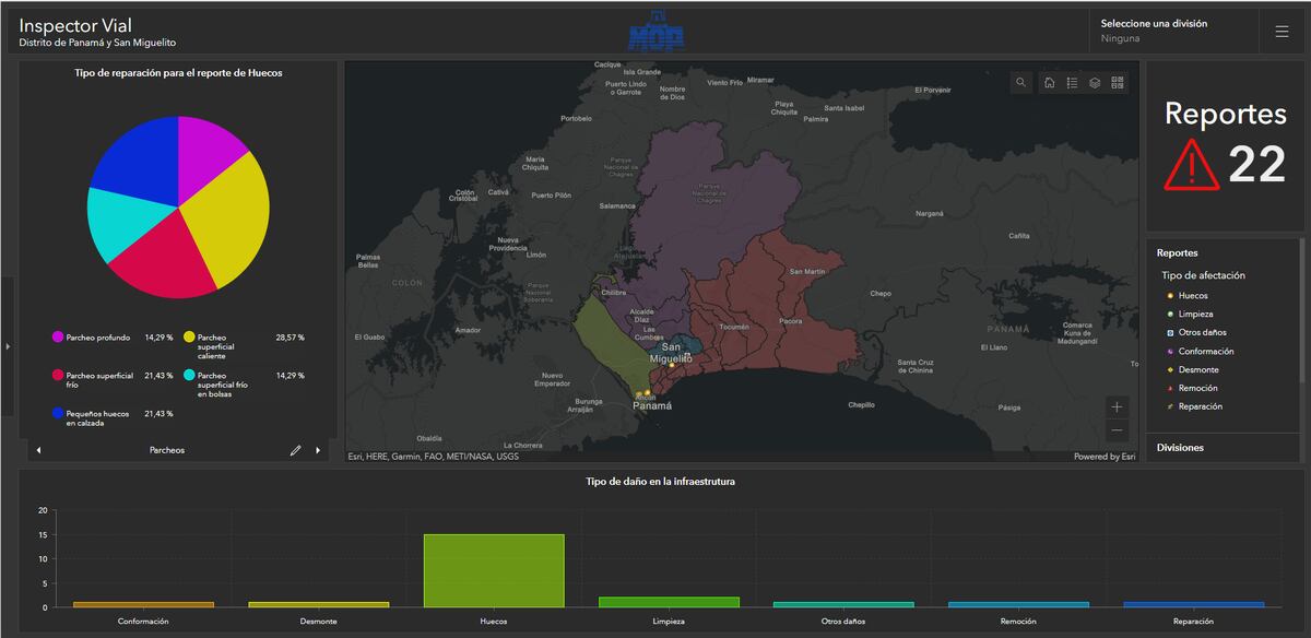 El MOP anuncia la creación de una aplicación para saber donde están dañadas las calles