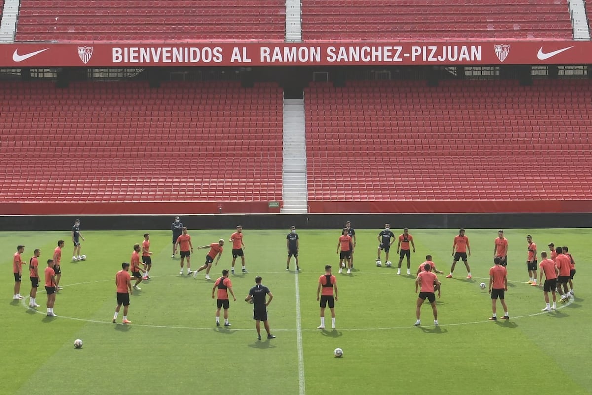 El Sánchez-Pizjuán, listo para el derbi Sevilla-Betis