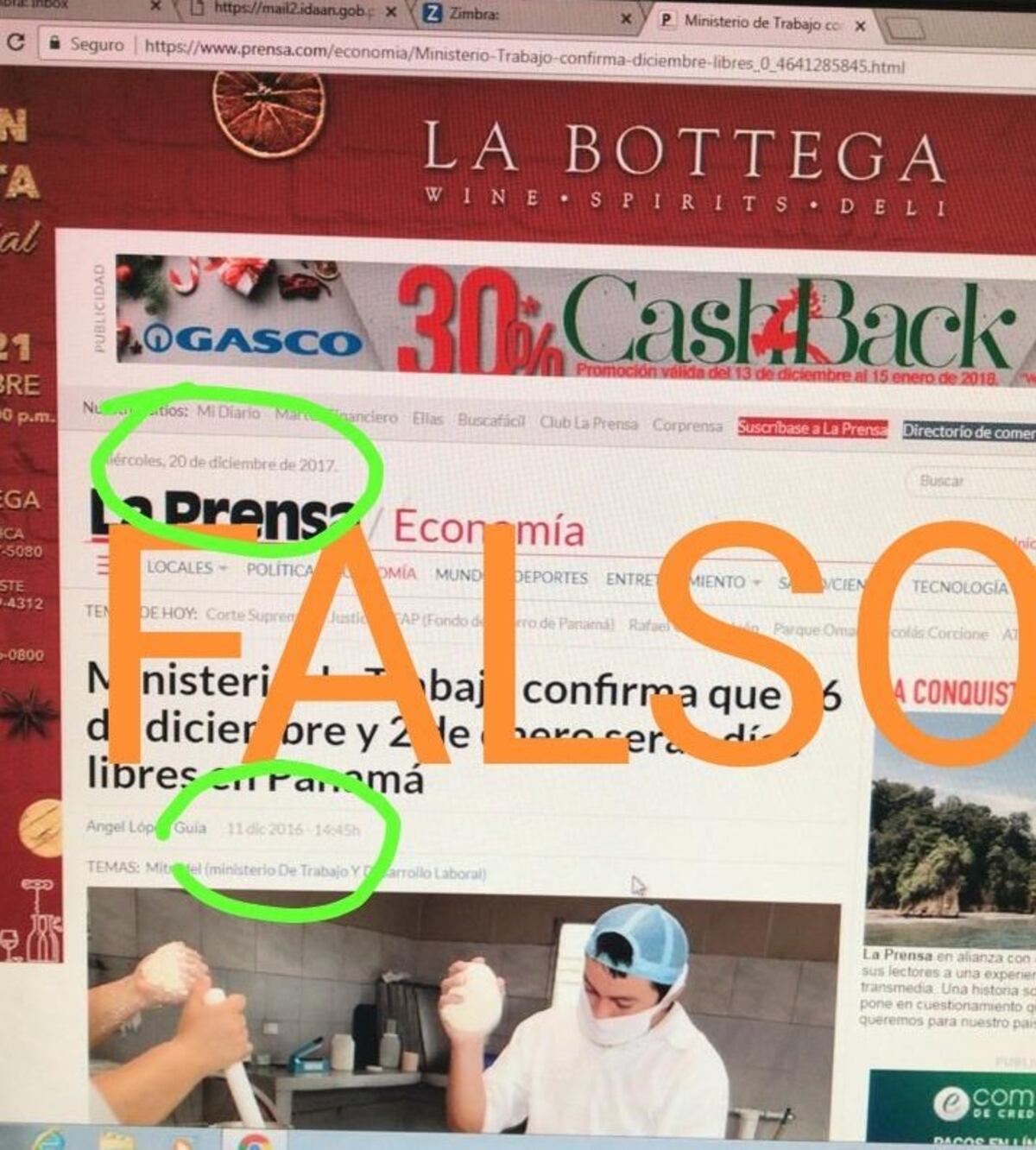 ¡ATENCIÓN! El 26 de diciembre y el 2 de enero no serán libres aclara Mitradel