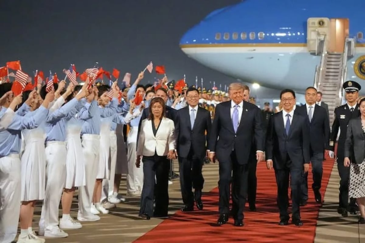 Donald Trump llega a Pekín