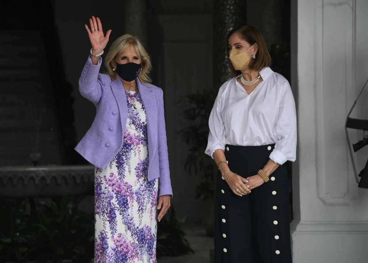 Jill Biden se reúne con la primera dama de Panamá, Yazmín de Cortizo | Videos