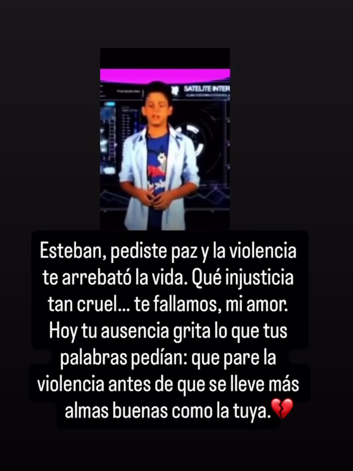 Famosos del patio expresan su dolor por la trágica muerte de Esteban De León