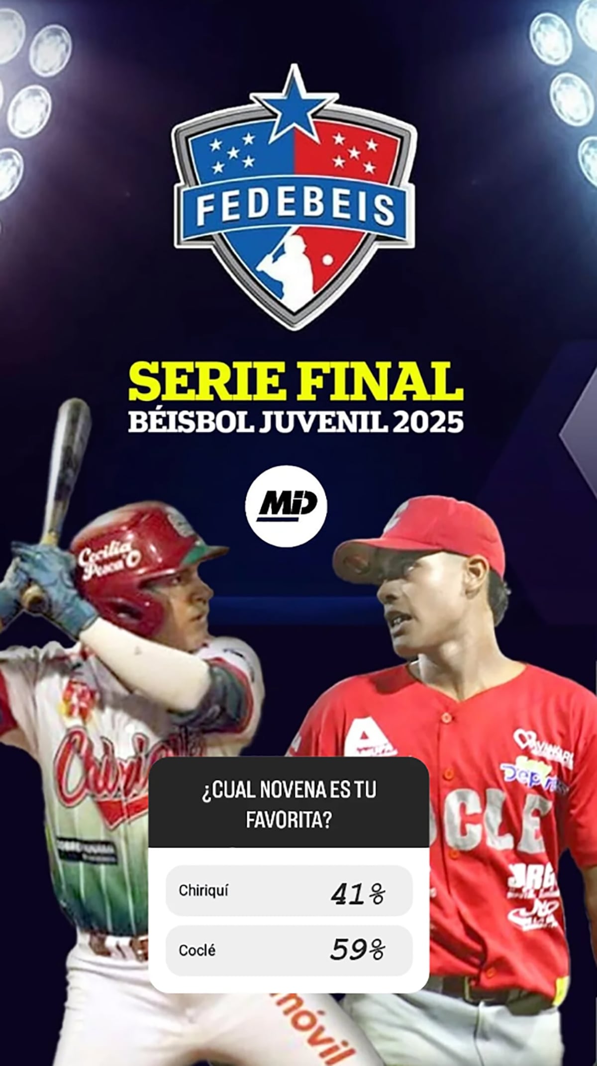 Sondeo calienta la final: Coclé es el favorito en el sondeo, pero Chiriquí promete dar la sorpresa