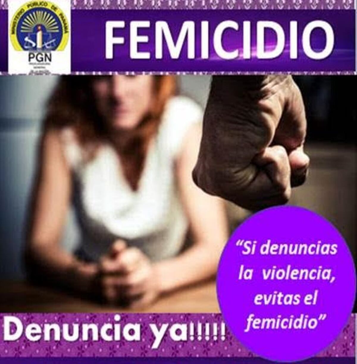 ¡Ni una muerta más! Mujer,tu vida puede estar en riesgo