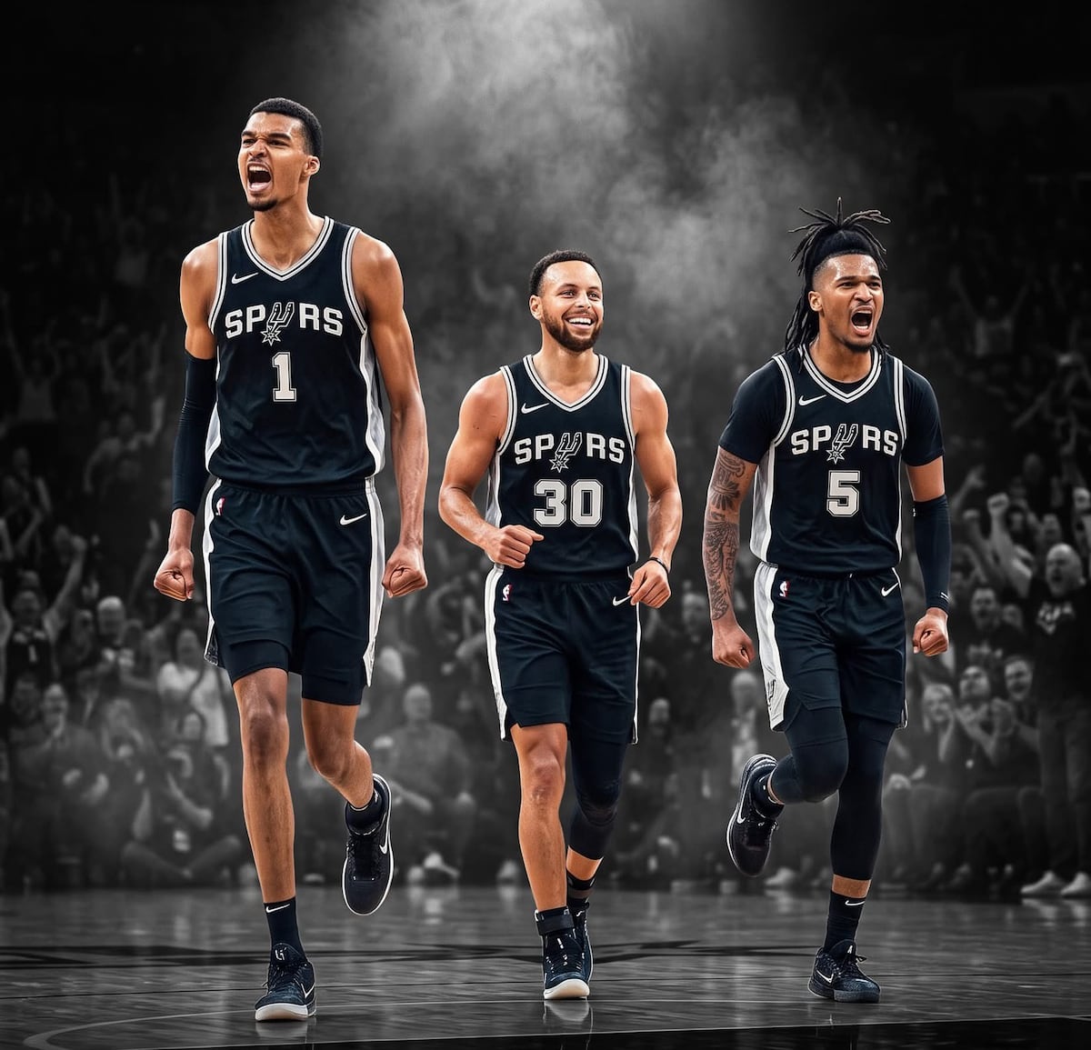 ¿Es posible? Curry junto a Wembanyama ilusiona a los fanáticos