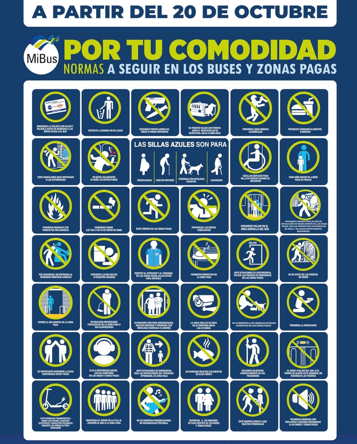 Adiós al relajo: MiBus impone nuevas reglas desde el 20 de octubre