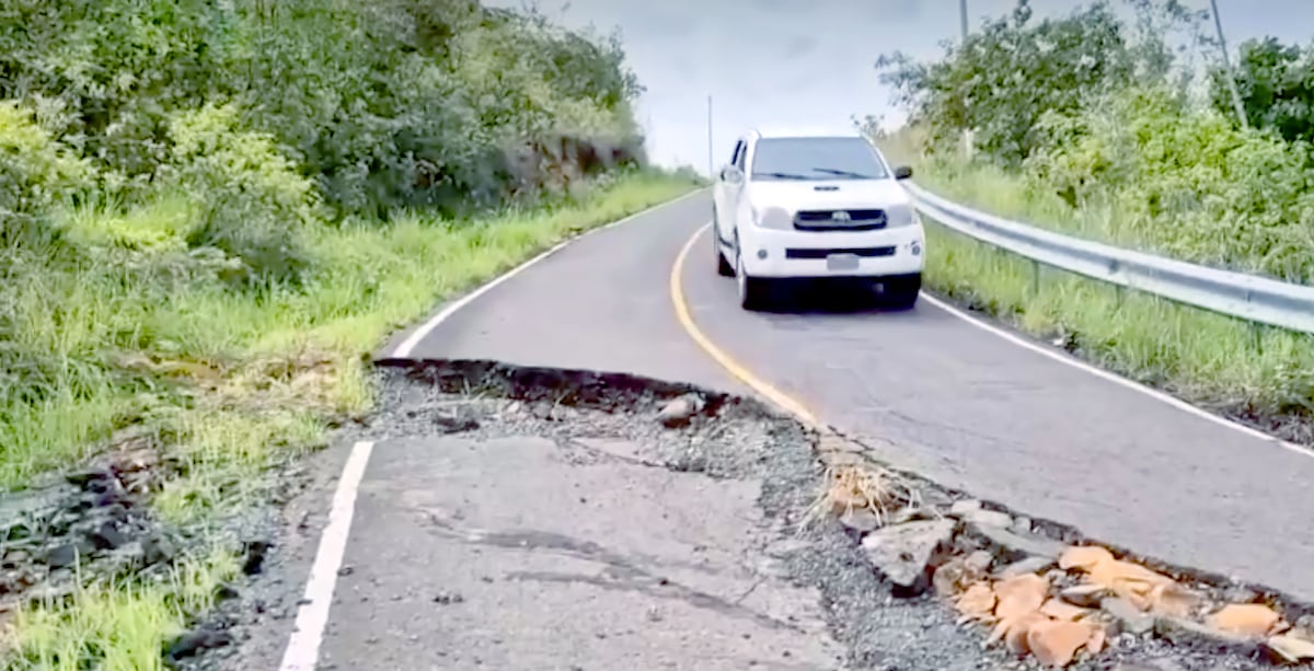 Carretera a punto de colapsar en vía que conduce de Veraguas a la comarca Ngäbe Buglé