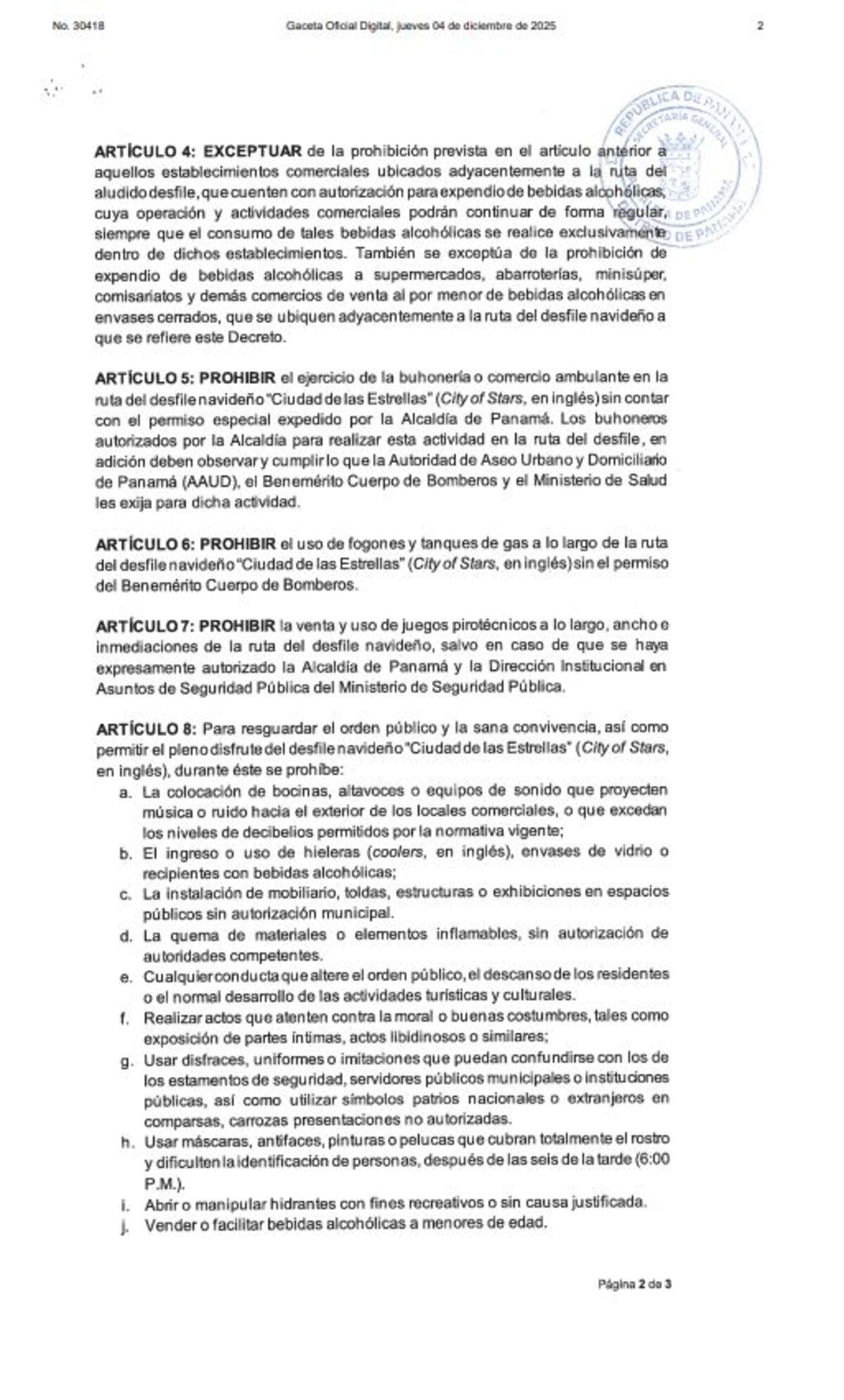Alcaldía endurece reglas para el desfile navideño: estas son las principales prohibiciones