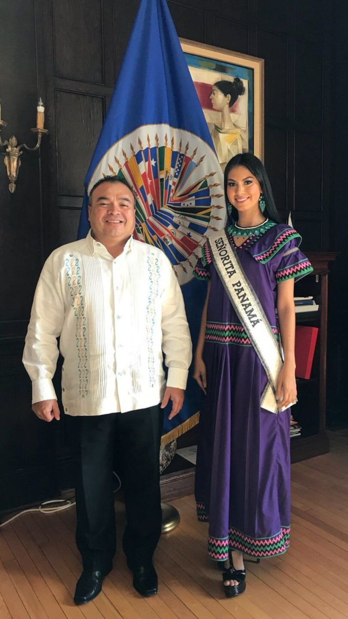 Aplauden de pie a la Señorita Panamá Rosa Montezuma en la OEA | Video