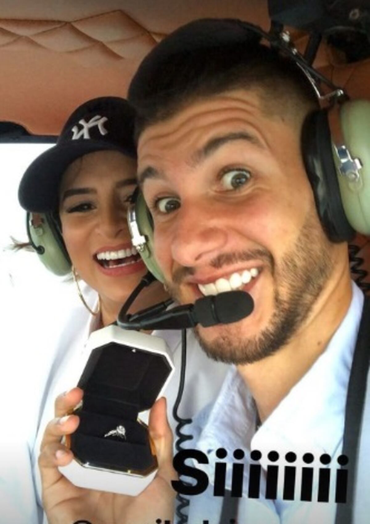 Desde el cielo. La impresionante propuesta de matrimonio a la presentadora de Tv Marilú De Icaza 