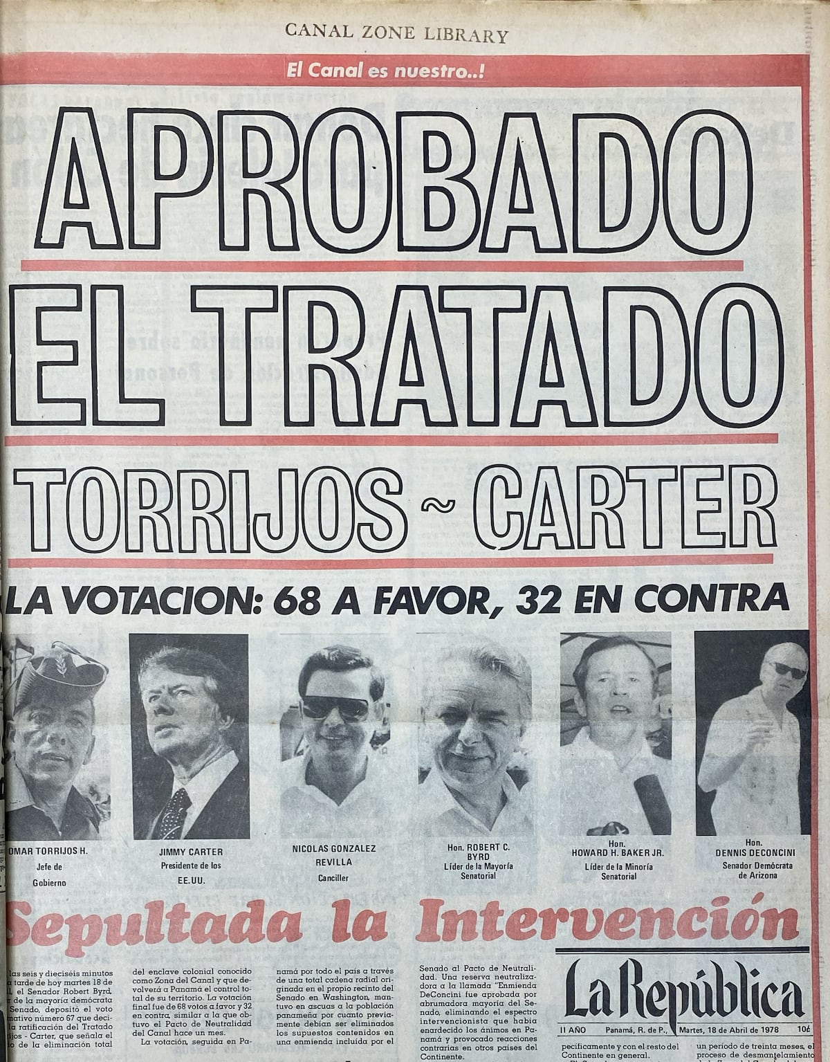 Niños quemando tratados y senadores en los baños: ¿cómo se aprobaron los Torrijos-Carter?