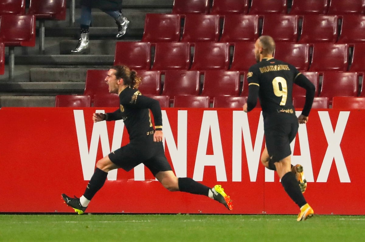 Griezmann le da vida a un Barça que es semifinalista de la Copa del Rey