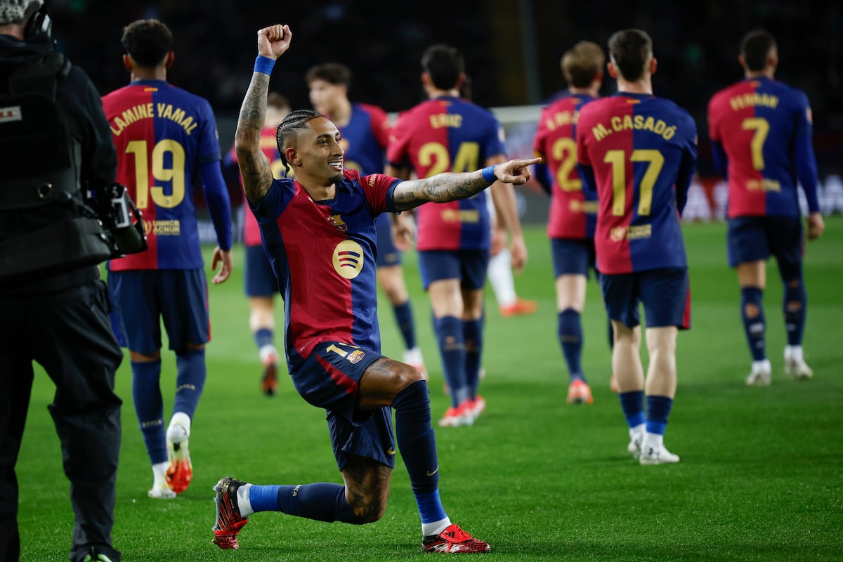 Raphinha, elegido mejor jugador de LaLiga 2024/2025 tras temporada estelar