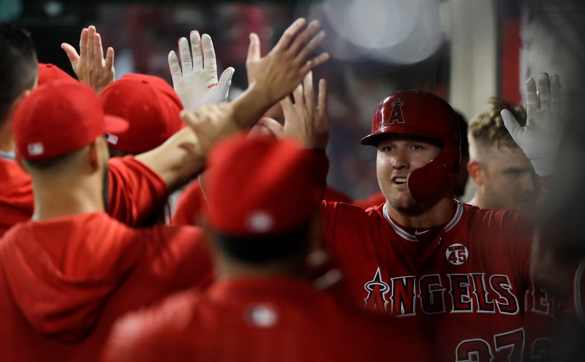 Mike Trout llega a 40 jonrones en el 2019